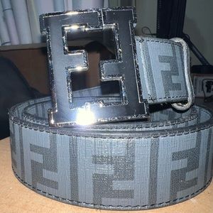 FENDI BELT Color: Black Leather